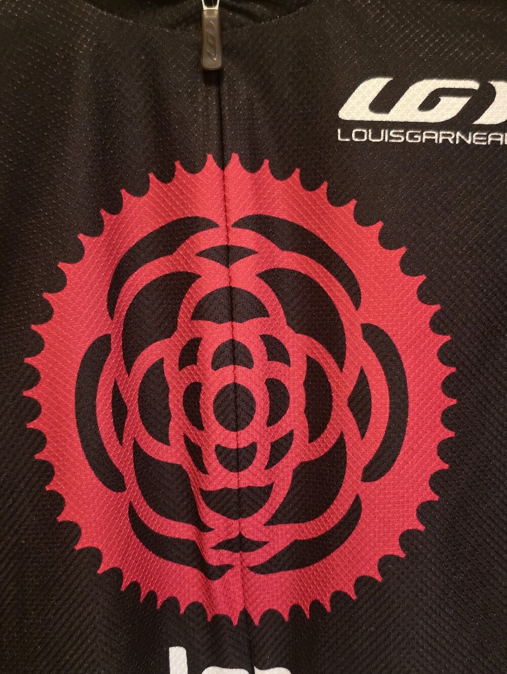 Louis Garneau Velorosa Cycling Jersey M Full Zip Pockets Short Sleeve - Picture 2 of 8